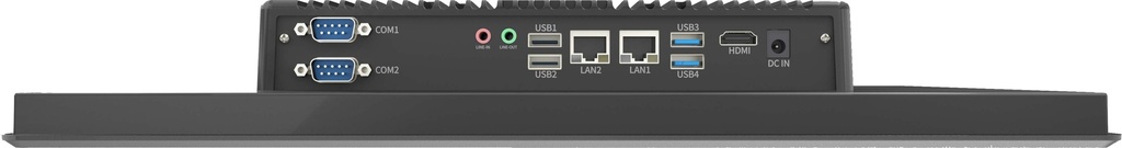 Panel PC 15,6" Windows - Hercules W156 puertos trasera