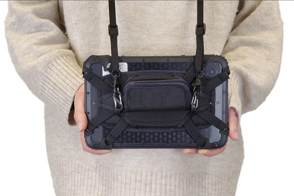 Soporte de mano multifunción 2 en 1 para tablet 8-10": Bandolera y soporte de mano